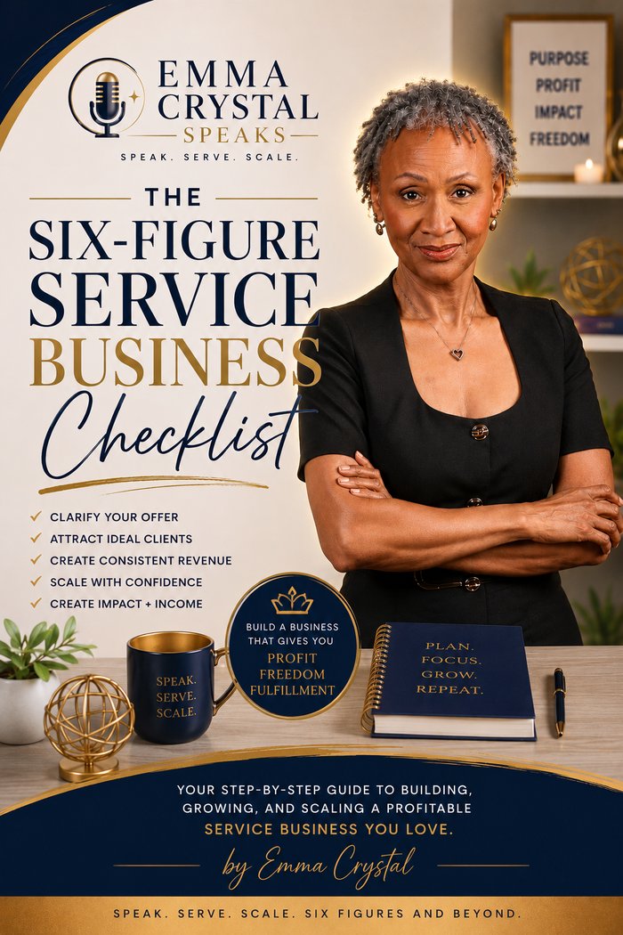 The Six-Figure Service Business Checklist by Emma Crystal